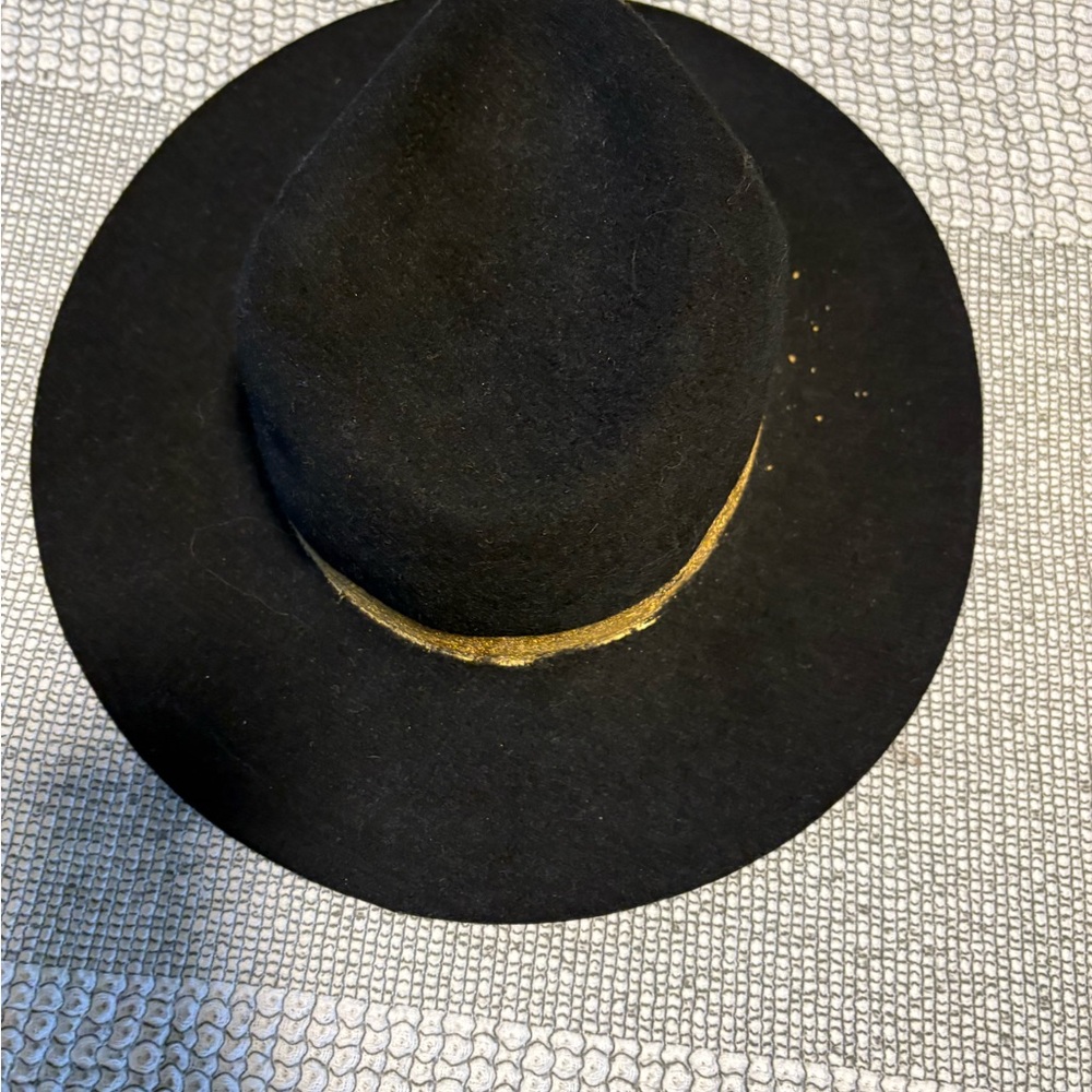 Eugenia Kim Black Hat with Gold Accent
